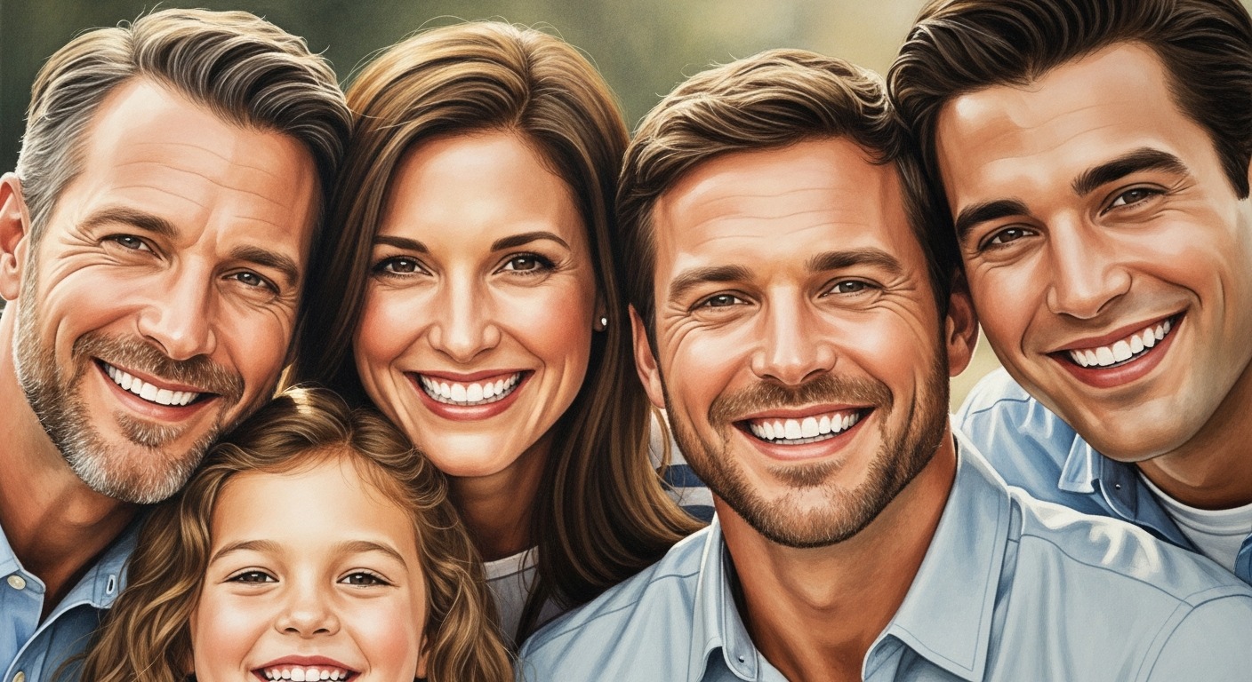 سفارش نقاشی چهره خانوادگی